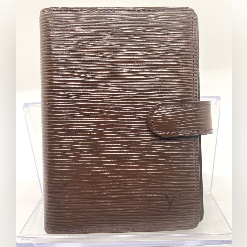 Louis Vuitton Small Agenda Cover in Brown Epi Leather